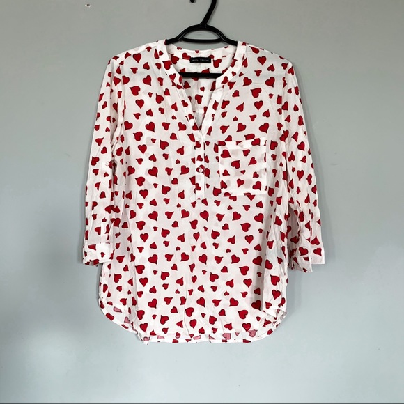 Willi Smith • Heart Print Blouse - Picture 2 of 6